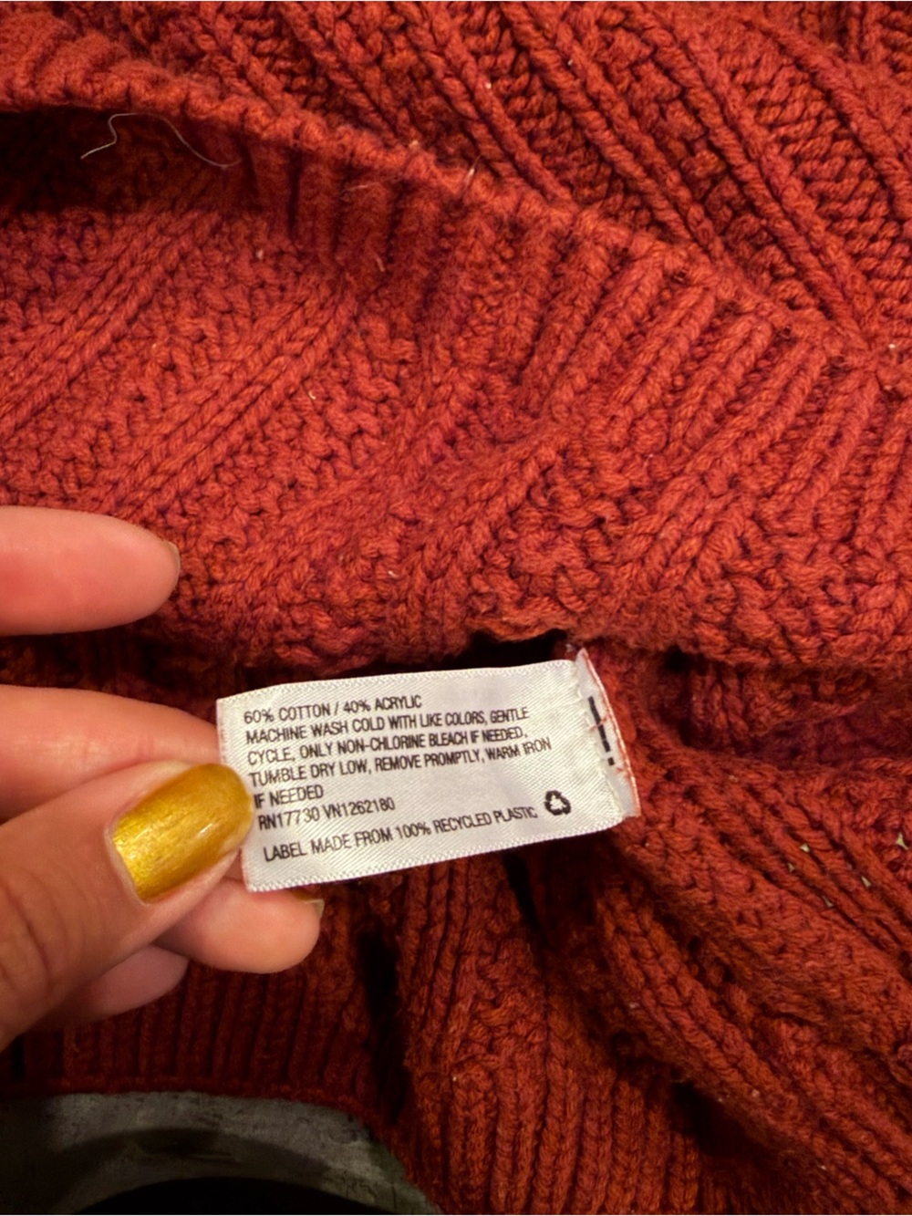 Universal Thread- Brick Color Knitted Sweater - Picture 6 of 7
